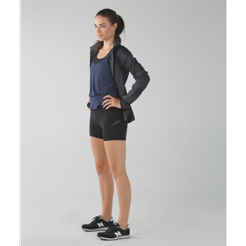 Lululemon What The Sport Biker Shorts in Black - Style No: W7B61S Women's Size 4 - Picture 2 of 11